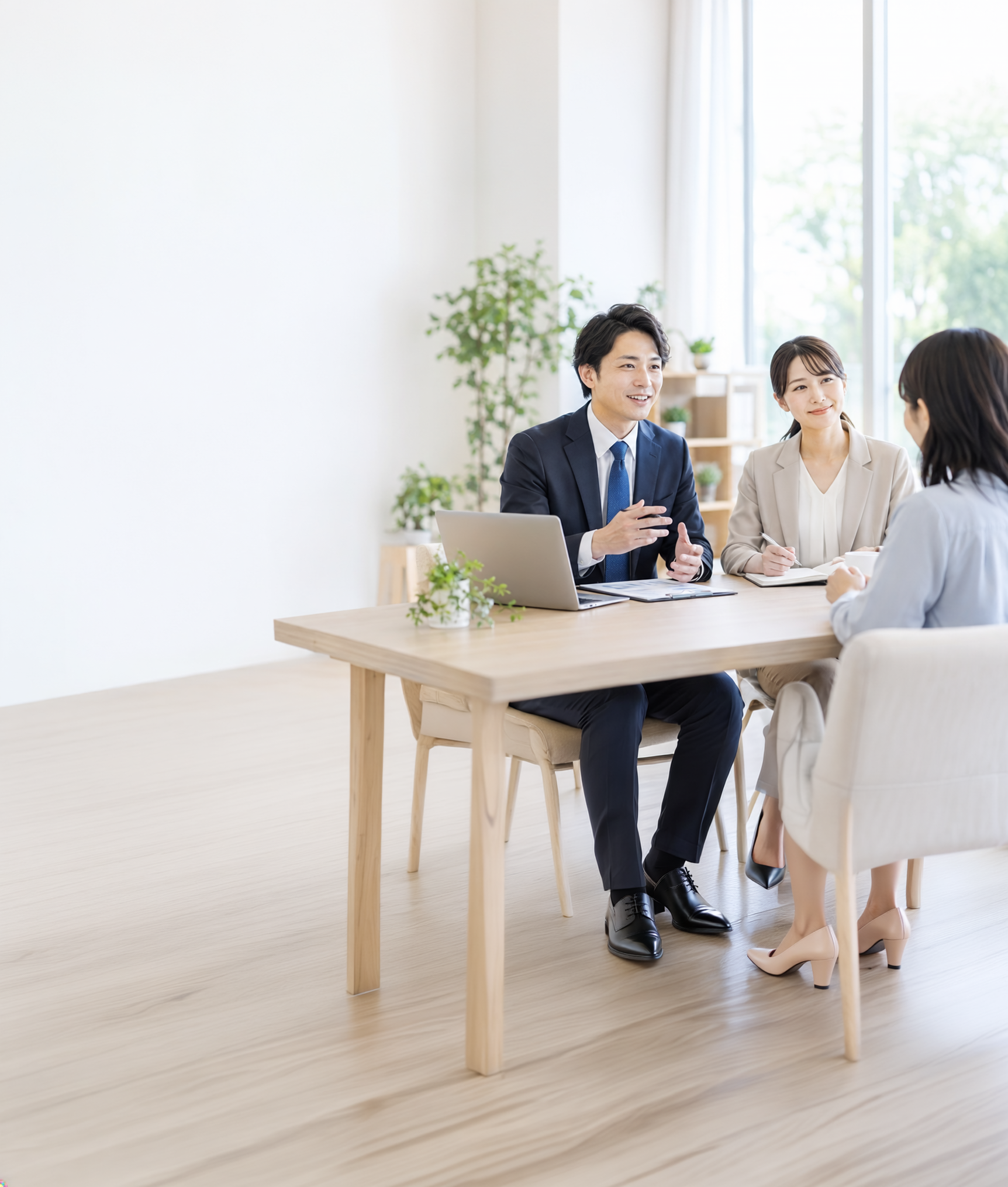 福祉事業の運営について相談する様子